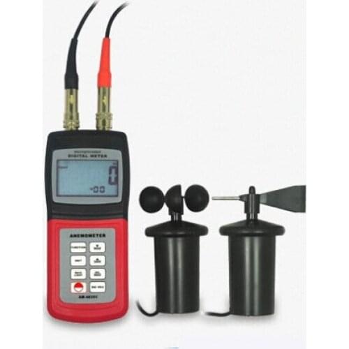 Anemometer Air Flow Wind Speed Meter Cup Direction Probe C F Beaufort