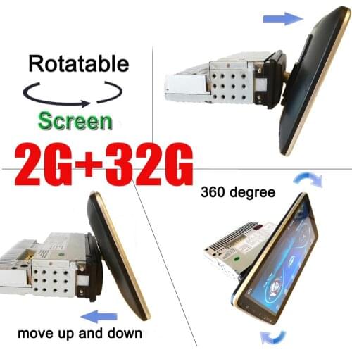 2G+32G Android 9.1 DSP IPS Rotatable 1 din car radio car stereo For 360 Degree universal car audio Video DVD player 4G Wifi