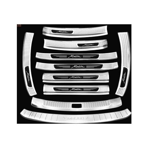 For Chevrolet MALIBU 2014-2019 stainless steel Threshold bar Shield Trunk guard threshold Shield Anti-scratch Car styling
