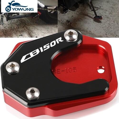For Honda CB150R 2017 2018 2019 2020 2021 Motorcycle cnc Kickstand Foot Plate Side Stand Enlarge Extension Support Pad CB 150R