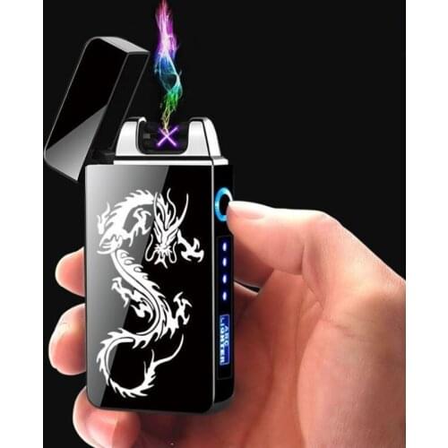 Electric Lighters Gadgets For Men Survival Fire Starter Rechargeable Electric USB Flameless Cool Windproof Lighter