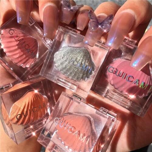 Guicami Makeup Highlighter Contour Shimmer Shiny Bronzer Face Brighten Highlighter Powder Palette