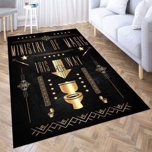 Ministry Of Magic Carpet for Living Room 3D Anime Cartoon Rug Gamer Teen Room Bedside Lounge Rug Kids Children Floor Mats