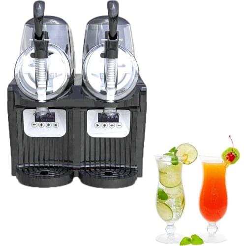 2L×2 Mini Slush Machine Ice Snow Cold Drink Maker Smoothies Granita Machine Ice Slusher Cooling Beverage Maker