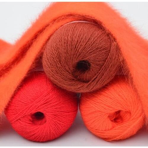 Soft Mink Velvet Wool Yarn For Hand Knitting Luxury Long Plush Wool Cashmere Crochet Yarn For Winter Weaving Sweater Hat Scarf