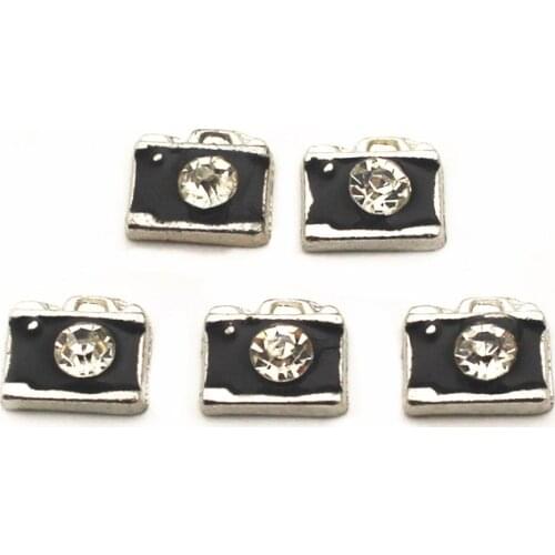 Newest 12pcs/lot Charms camera Floating Charms for Floating Memory charms Lockets DIY Jewelry