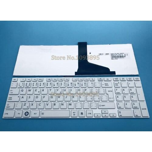 Original New Czech keyboard for TOSHIBA SATELLITE L850 L850D P850 L855D L870D Laptop Czech Keyboard White