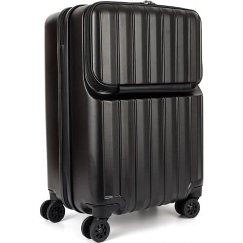 PC Carry on luggage with front pocket computer zoom universal caster carbin size business trolley case hard size case traveler