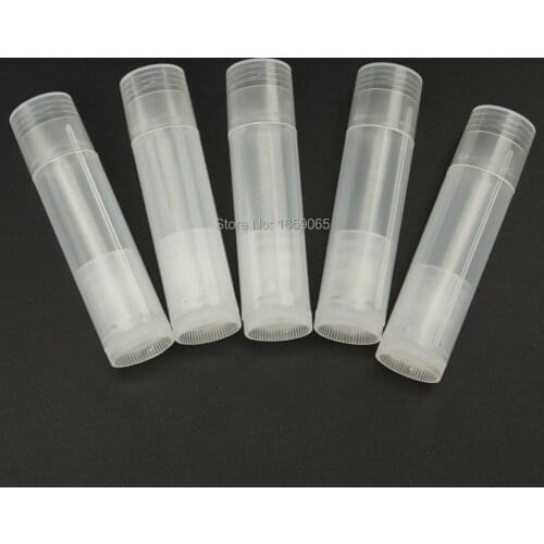 5ml empty clear lip balm tubes transparent lip balm tubes Lip Gloss Tube Lip Balm Bottle Containers refill bottle 100 Pcs/lot