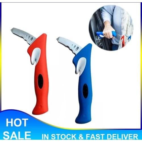 2020 New Arrival Car Seat Belt Cutter Emergency Glass Breaker Autobar Support Cane Handle Multifunction Car Handle Escape Hammer