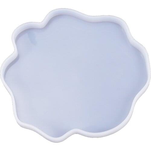DIY Crystal Epoxy Silicone Mold Resin Decorative Craft irregular Tray Handmade Mirror Silicone Swing Table For Jewelry