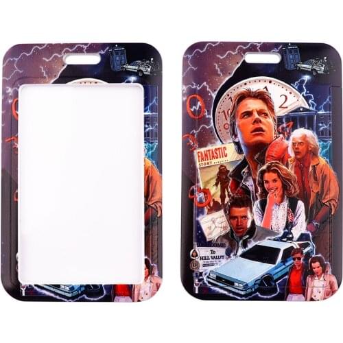 PC3270 Movie Back To The Future Lanyard Credit Card ID Holder Badge Student Travel Bank Bus Business Card Cover Badge