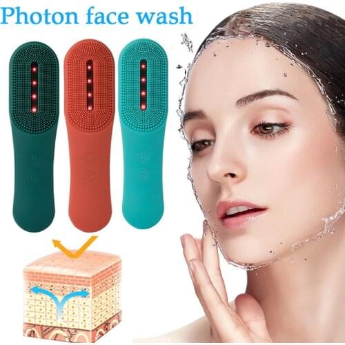 2019 Silicone Face Cleansing Brush Electric Face Cleanser Cleansing Skin Deep Washing Massage Brush