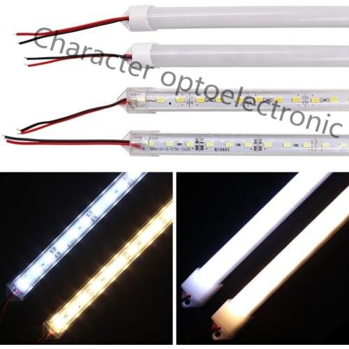 10Pcs 50cm DC12V SMD 5630/5730 LED Rigid LED Strip Bar Light+pc cover LED Bar Light tube (warm white / cool white)