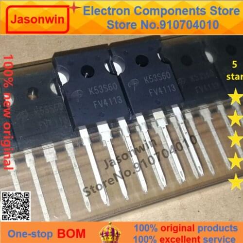 100% nuevo 50 unids/lote original MOSFET AOK53S60 53A600V K53S60 TO-247 Transistor
