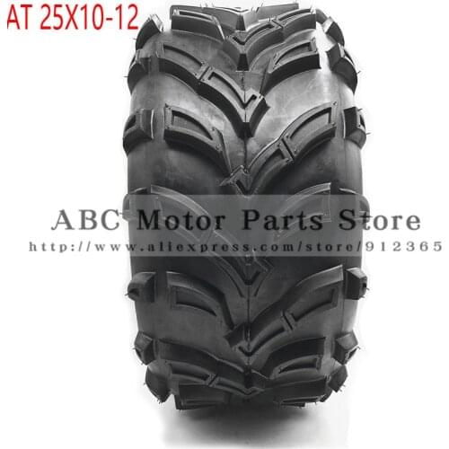 12 inch ATV Tyre AT 25X10-12 Tire four wheel vehcile off road motorcycle For Chinese 150cc 200cc 250cc Big ATV Wheels Rims