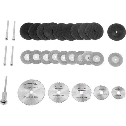 30pcs HSS Diamond Circular Saw Blades Cutting Discs and Mandrels 22mm 25mm 32mm 35mm 44mm Saw Cutting Blade Rotary Tools