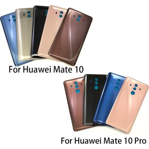 5pcs/lots For Huawei Mate 10 Pro Replacement Glass Battery Back Cover Case
