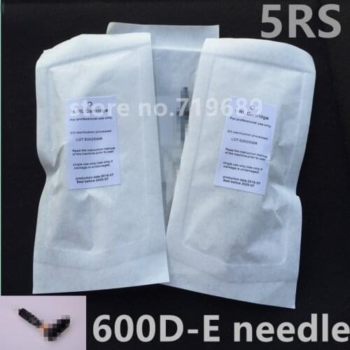 50pcs/lot 600D-E Sterilized Disposable Tattoo & Permanent Makeup Cartridge Needles 5RS for Rotary Machine Gun Free Shipping