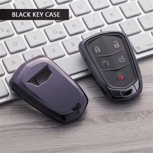 TPU Car Key Case Cover Key Protection Shell For Cadillac CTS Escalade SRX ATS STS XTS CT6 XT5 Woman Man Key Bag