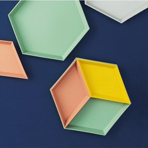 DIY Crystal Epoxy Storage Box Mould Rhombus Mirror Swing Table Hexagonal Storage Base Silicone Mould