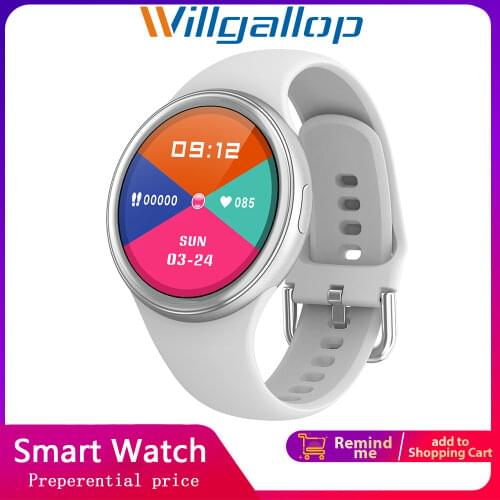 Willgallop Q57 Smart Watch Women Full Touch Fitness Tracker IP68 Waterproof Heart Rate Blood Pressure monitor Oxygen Breath