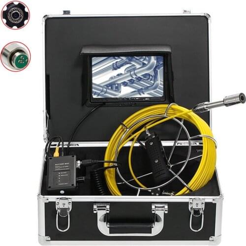 HD 720P Pipeline Endoscope Camera IP68 Waterproof 7inch LCD Monitor Drain Pipe Sewer Inspection System 20-50m Cable