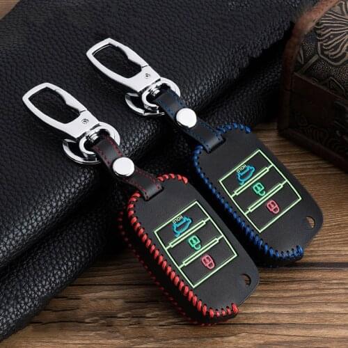 Leather Car Key Full Cover Key Case Shell Covers For Kia Rio QL Sportage Ceed Cerato Sorento K2 K3 K4 K5 Auto Accessories