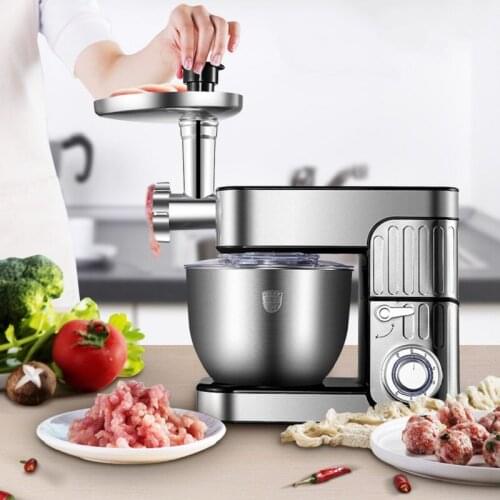7L Kitchen Electric Stand Egg Whisk Dough Cream Mixer Knead Machine Juicer Meat Grinder Sausage Mincer Automatic Home DIY Tool