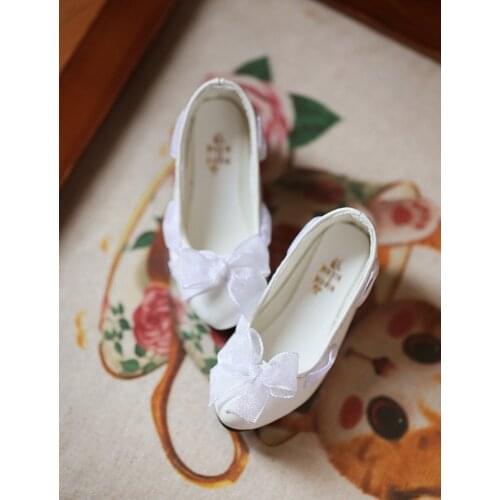BJD doll shoes are suitable for 1/3 1/4 size versatile fashion low heel fantasy ribbon bow lady shoe single shoe doll accessorie