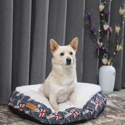 Donut Dog Bed Warm Soft Long Plush Pet Cushion For Samll Large Dog House Cat Calming Bed Washable Pet Sofa Mat Cat sleeping bag