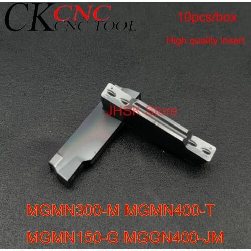 10pcs MGMN300-M MGMN400-T MGMN150-G MGGN400-JM High quality CNC lathe cutting blade Double-headed turning tools carbide slotting