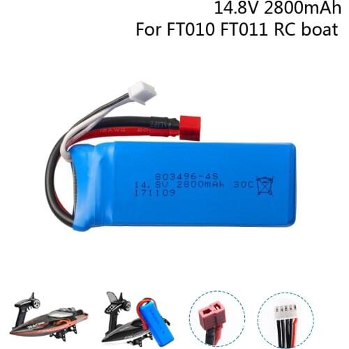 14.8V 2800mAh lipo battery for Feilun FT010 FT011 RC boat RC Helicopter Quadcopter 14.8 V 2800 mah Battery 30C toy battery parts