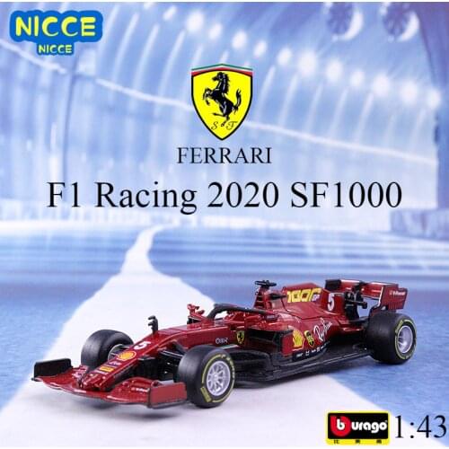 Bburago Diecast 1:43 Scale 2019 Metal F1 Car Formulaa 1 Racing Car F1 Model Car SF70H/71H/90 Alloy Toy Car Collection Kid Gift