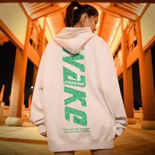 Fashion Autumn Winter Warm Cotton Wake Long-sleeved Mens Hoodie, Street Men Women Spaceman Loose Large Swearshirt Jacket