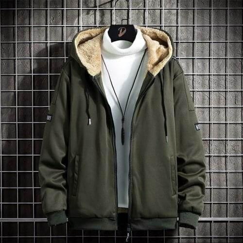 2021 Winter Wool Jacket Men Casual 2021 Brand New Thick Warm Coats Men Hooded Zipper Bomber Jacket Male Fashion Jackets Coats