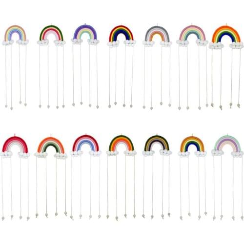 New Nordic Rainbow Handmade Weaving Ornament Kids Room Wall Hanging Home Decoration Accessory