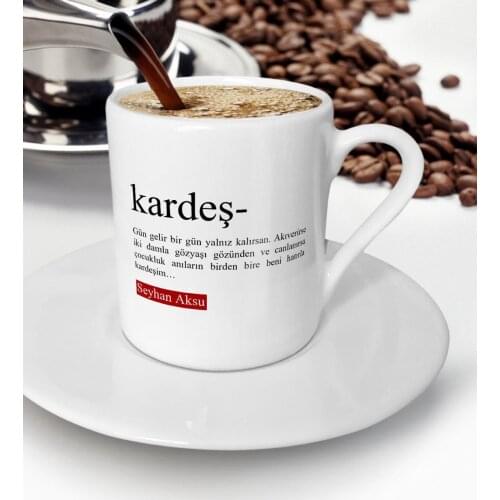 Personalized Sister Turkish coffee Cup-2