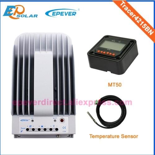 Regulator 24V Temperature sensor and MT50 Free shipping Fedex to Korea Tracer4215BN 40A 40amps EPEVER solar portable controller
