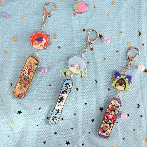 SK8 The Infinity Reki Kyan MIYA Keychain Keyring Prop Langa Hasegawa Acrylic Anime Toy Key Ring Pendant