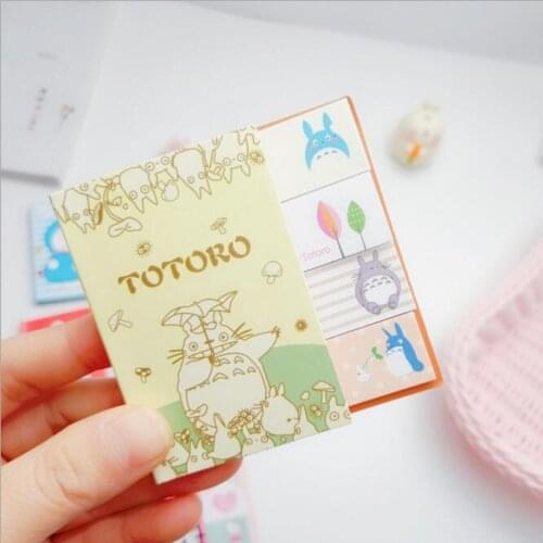 Kawaii Korean Cartoon Baymax Doraemon Totoro N times Sticky Memo Note Book Message Tab Notepad Sticker Memo Pads Stationery