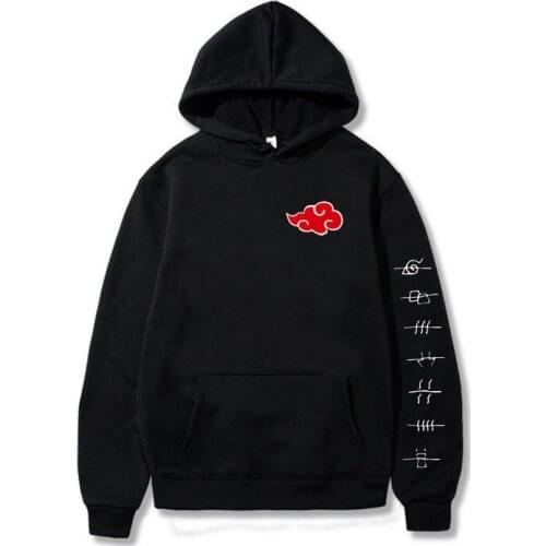Japan Anime Cloud Symbols Print Men Hoodies Sweatshirt Streetwear Hoodie Men Women Oversized Sweatshirt Pullover Hoody