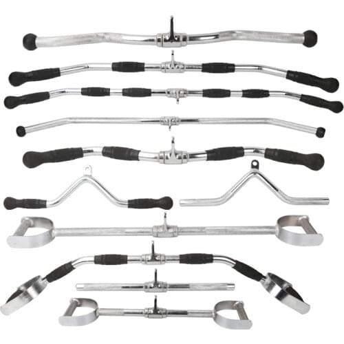 High pull-down handle V-shaped triceps bar rope pulleys rowing pull rod rowing machine accessories