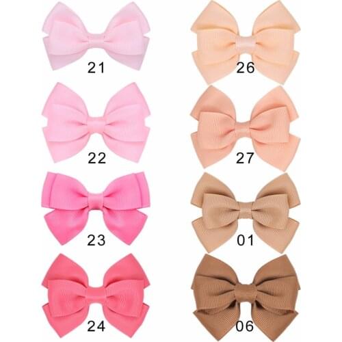 Random Color 8pcs/pack Mixed Color Bowknot Kids Baby Children Hair Clip Bow Pin Barrette Hairpin Ornament Accessories For Girls