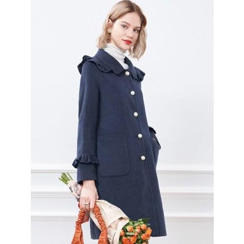 Womens Clothing 2021 Winter New Loose Woolen Coat Womens Coat