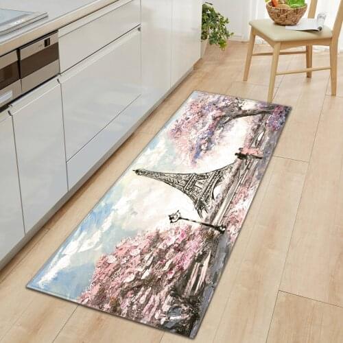 Scenic Home Kitchen Carpet Rugs Non-slip Floor Mat Carpet Boho Decor Anti-Slip Kitchen Rug Hallway Carpet Home Decor