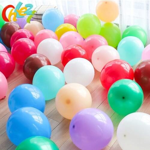 100pc/lot 10 inch Matte Latex balloons Wedding Birthday Decoration Globos Baby Shower Boy Girl Birthday Party Helium Balloon