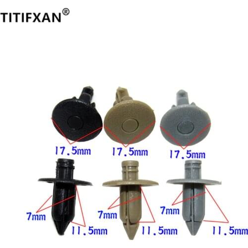 18Pcs For 1998-2005 Daihatsu Terios Car Bumper Fender Panel Cover Plastic Fasteners Clips Trim Push-in Rivets