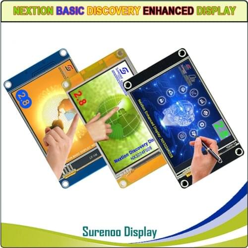 2.8" NX3224K028 Nextion Enhanced HMI USART UART Serial Resistive Touch TFT LCD Module Display Panel for Arduino Raspberry Pi