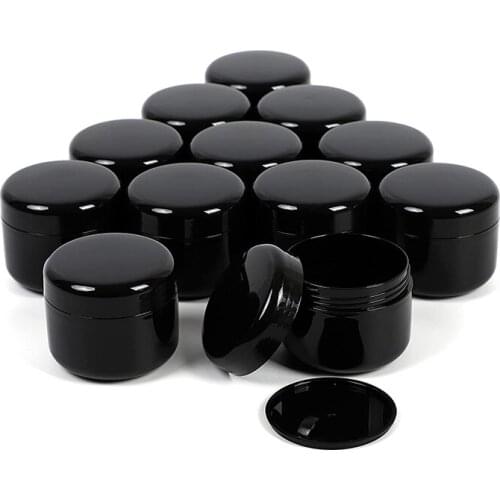 24 PCS Jar Container Removable Inner Liners and Dome Lids 160 ML Gram Capacity for Cosmetic Samples Cream Lotion Face Cream